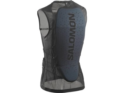 Pánska vesta s chráničom Salomon FLEXCELL PRO Black Black (Veľkosť M)