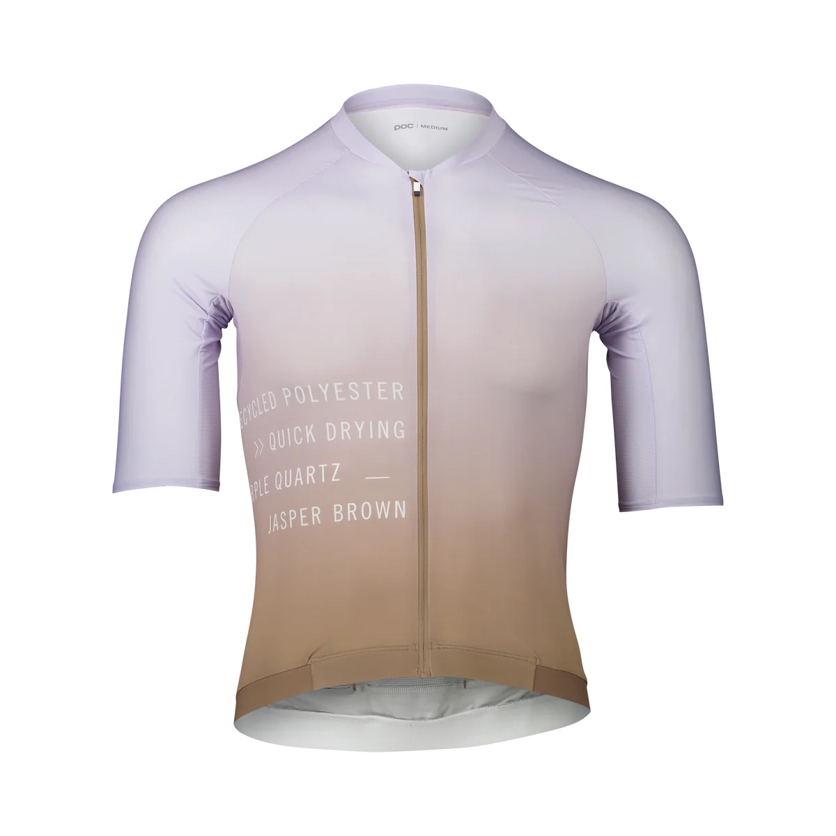 POC Pristine Print Jersey Gradient JasperBrown/Purple Quartz Veľkosť: L