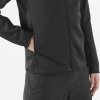 Oblečenie Salomon OUTLINE WARM FLEECE FZ M-DEEP BLACK DEEP BLACK (Veľkosť S)