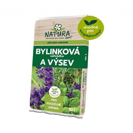 AGRO NATURA Substrát bylinková zahrádka a výsev 10 L