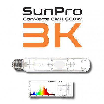 Výbojka SUNPRO ConVerte CMH 600W/E40/3K