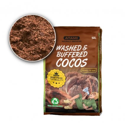 Atami Cocos Substrate Washed & Buffered 50 l, kokos