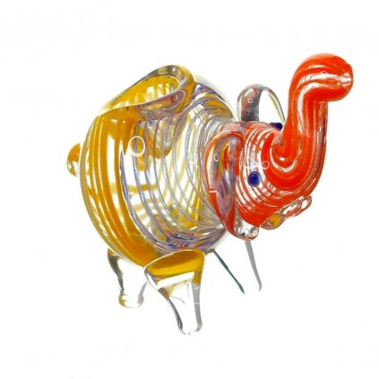 Bongthai Glass Animal Pipe dýmka Elephant