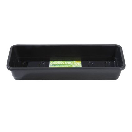Garland podmiska plast Narrow Black, 37.5x13.5x6 cm