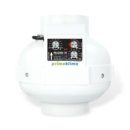 Ventilátor Prima Klima 125mm, 680 m3/h - regulace teploty a min. otáček, EC motor