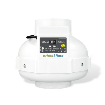 Ventilátor Prima Klima 125mm, 220/420 m3/h - 2-rychlostní