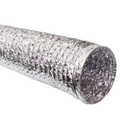 GAS ALU Silver 100 mm ventilační potrubí, box 10 m