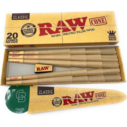 RAW dutinky Cones King Size, balení 20 ks