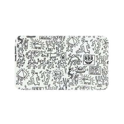 Keith Haring Tray Black & White miska skleněná