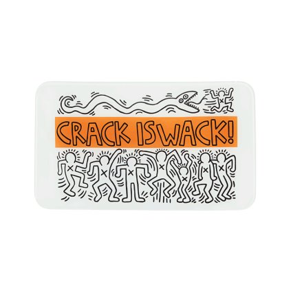 Keith Haring Tray Crack is Wack miska skleněná