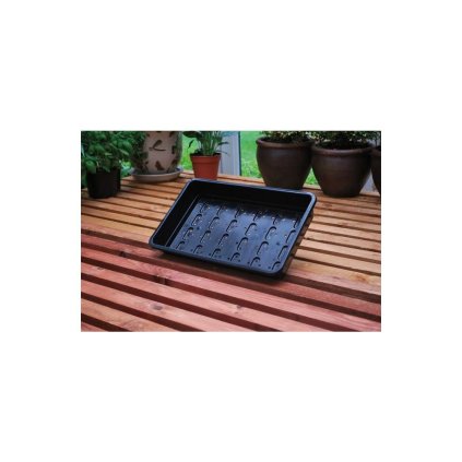 Garland podmiska plast Seed Tray Black s drenáží 37.5x23x6 cm