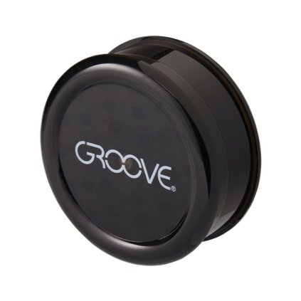 Groove Acrylic Grinder dvoudílná akrylová drtička černá