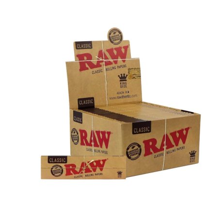 RAW papírky King Size, BOX 50 KS