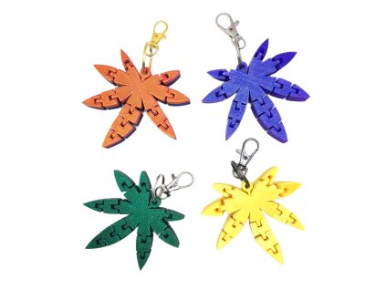 3D tištěná klíčenka – list