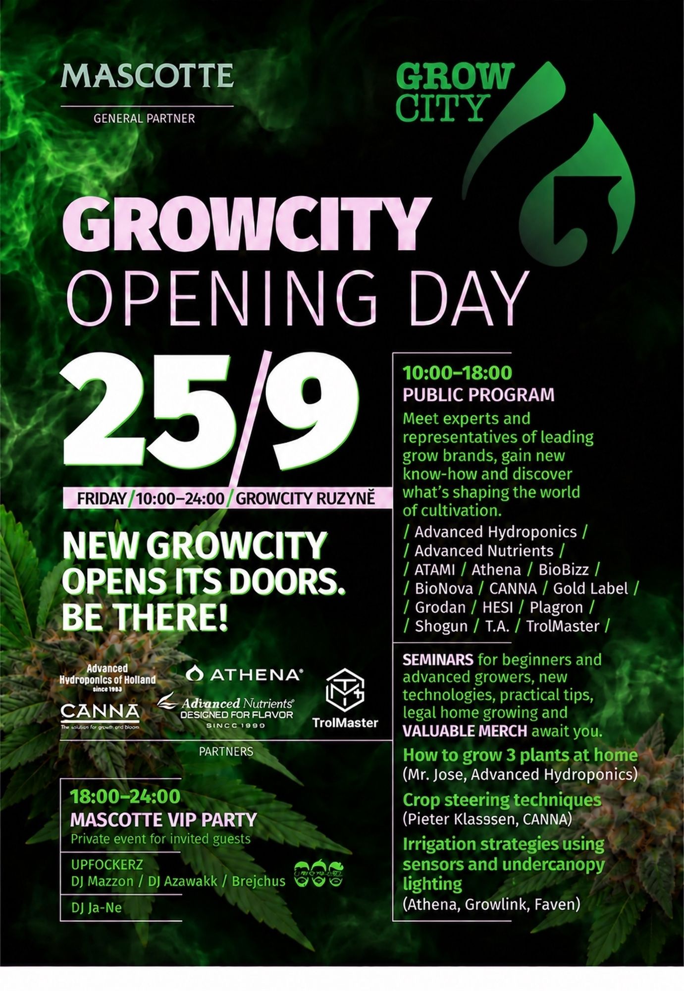 Growcity Ruzyně - Opening Party