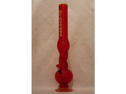 41387 bong nirvanas double bubble 50 cm cerveny 1 ks