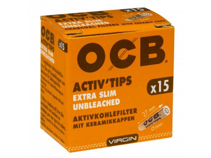 ocb activtips extra slim unbleached 6mm