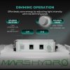 Mars Hydro TS1000 DIMMING OPERATIONE ffortlessly save energy by adjusting light intensity with the dimming knob