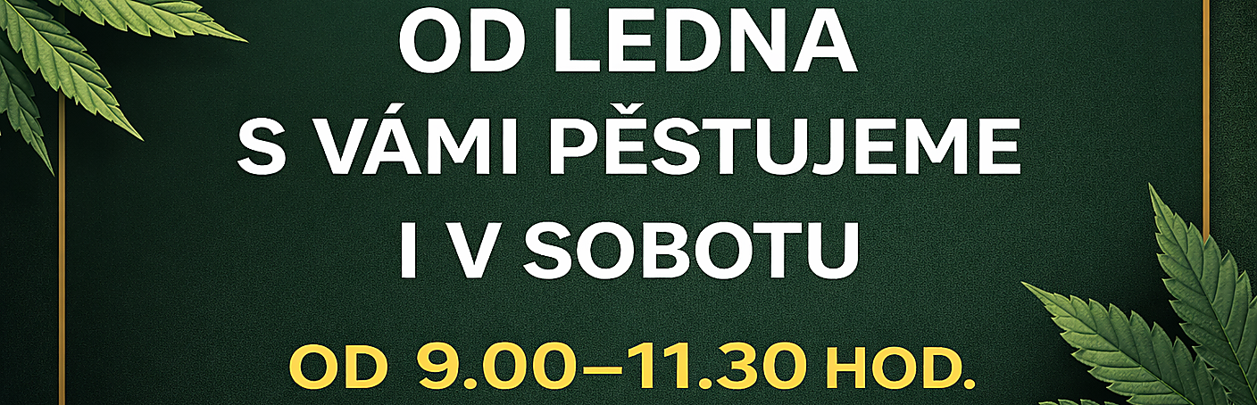 Otevíráme i v sobotu na Growgardenu