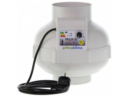 3854 ventilator prima klima 125mm 680 m3 h regulace vykonu ec motor