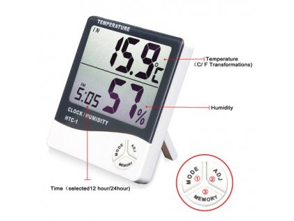 6428 digitalni thermo hygro metr se sondou