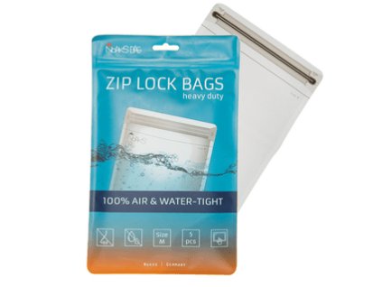 4241 bag se zipem m 17 5x21cm 5 ks sacek odolny vode a zapachu