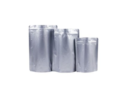 Zip Sáček 21x31 + 5 cm Stříbrný – Zažehlovací a Neprůhledný GrowGarden
