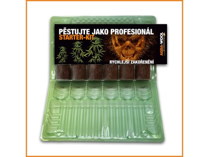 AGRA-WOOL Starter Kit – 6 rostlin (6× Speedgrow plug 38/40 mm) propagator 6 plugs (1)