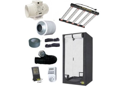 Kompletni grow box 100x100x200 cm s led sunpro HITTER360W