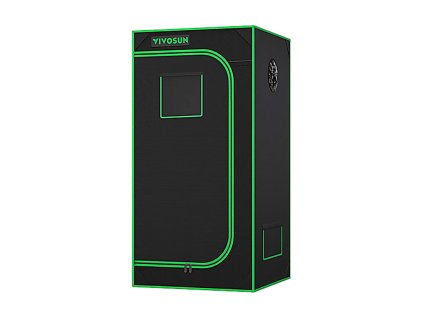 VIVOSUN growbox S224 60×60×120 cm – pěstební stan, čelní pohled