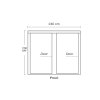 2354 homebox ambient q240 240 x 240 x 200 cm