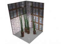 Osvětlení tropických rostlin v interiéru - simulace GrowLED