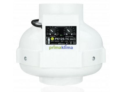 Ventilátor PRIMA KLIMA 400m3/h, 125mm, s tepelnou regulací (PK125-TC)