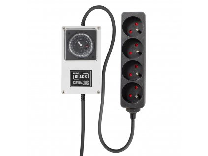 LUMii BLACK Contactor Timers - mechanické spínací hodiny (4 x 600W, 16A)