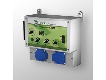 TechGrow Clima Control Basic Plus 14A - regulátor otáček a teploty