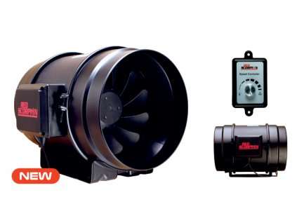 Ventilátor Red Scorpion EC 150mm, 647m3/h, EC motor s plynulou regulací