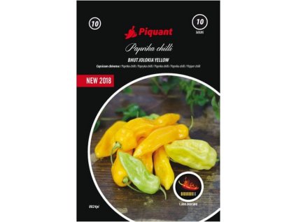 Semínka Piquant Paprička chilli BHUT JOLOKIA YELLOW