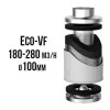 ECO VF uhlíkový filtr 180-280m3/h - 100mm