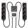 LUMii BLACK Contactor Timers - mechanické spínací hodiny (8 x 600W, 16A)