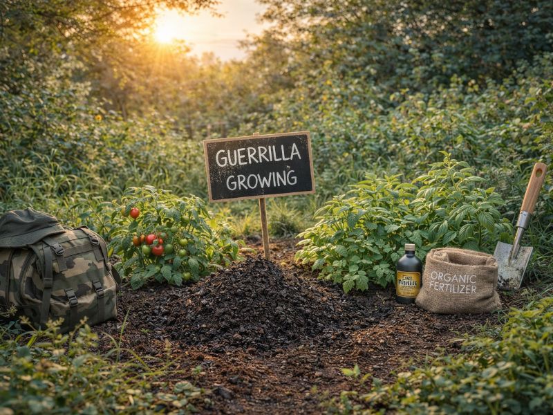 ​Guerrilla growing a pár pravidel pro pěstování v přírodě