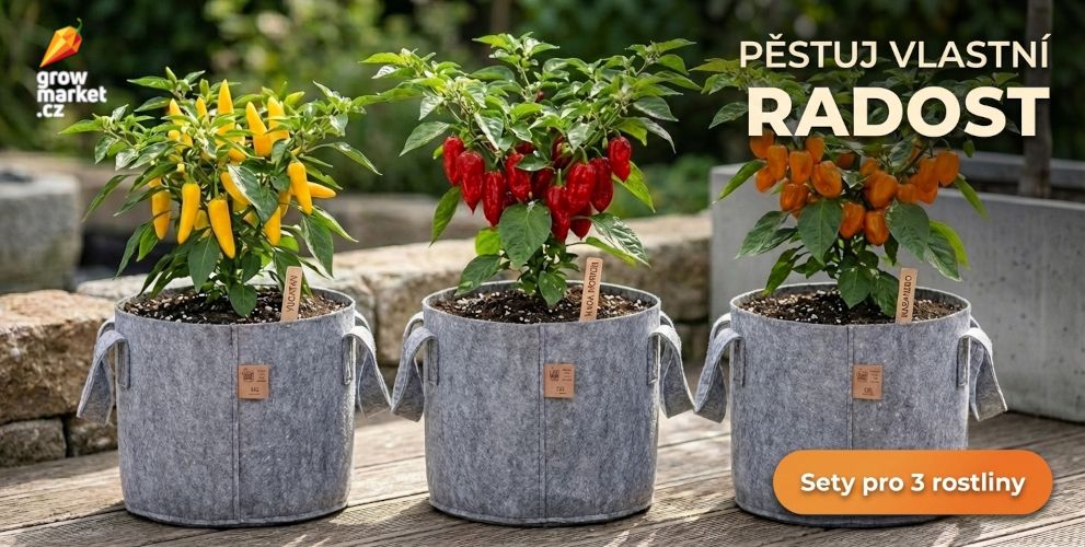 Outdoor sety pro pěstování 3 rostlin venku