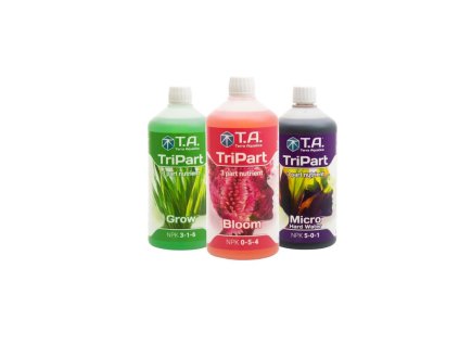 Terra Aquatica TriPart Grow-Bloom-Micro Hard Water 3x1 l, sada hnojiv