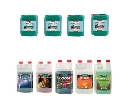 Canna Aqua Pack Medium 25 l, sada hnojiv