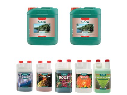 Canna Coco Pack Medium 15 l, sada hnojiv