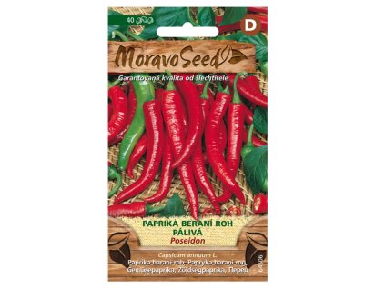 Semínka Paprika zeleninová POSEIDON, typ beraní roh, pálivá, 50 s