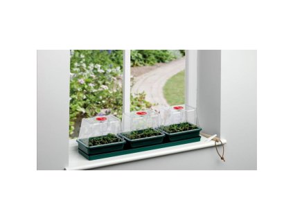 Garland Propagator 3 Top Windowsill 76x18.5x20.5 cm, plastový skleníček