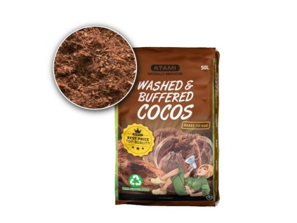 Atami Cocos Substrate Washed & Buffered 50 l, kokosový substrát