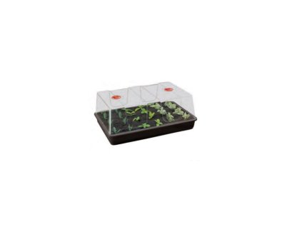 Garland XL High Dome Propagator Black 58x40x22.5 cm, plastový skleníček