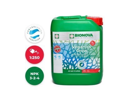 BioNova Veganics Grow 5 l, vegan hnojivo na růst