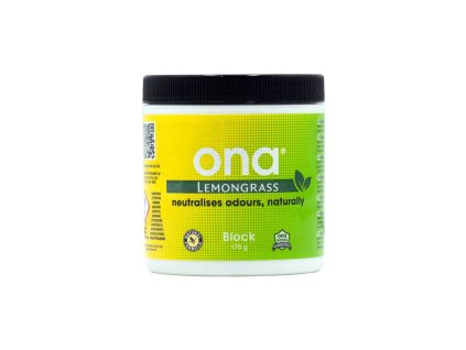 ONA Block Lemon Grass 170 g, neutralizér zápachu